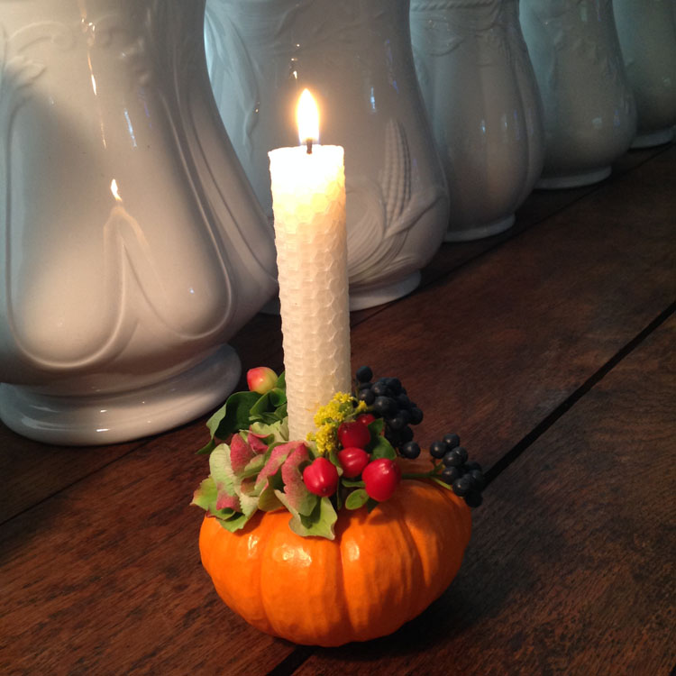 pumpkin candle